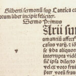 Sermones Cantica canticorum – Gilbert de Holland – 1497 | Song of Solomon Commentary