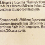 Sermones Cantica canticorum – Gilbert de Holland – 1497 | Song of Solomon Commentary