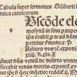 Sermones Cantica canticorum – Gilbert de Holland – 1497 | Song of Solomon Commentary