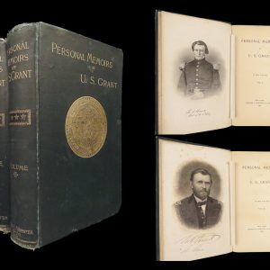 1885 Civil War Memoirs of Ulysses S Grant | 1st edition 2v | Maps & Leather