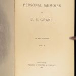 1885 Civil War Memoirs of Ulysses S Grant | 1st edition 2v | Maps & Leather