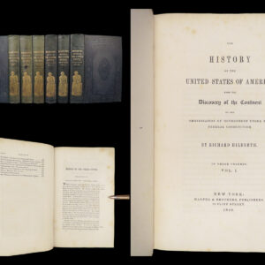 History of the United States – Richard Hildreth – 1849 | 6-Volume Set
