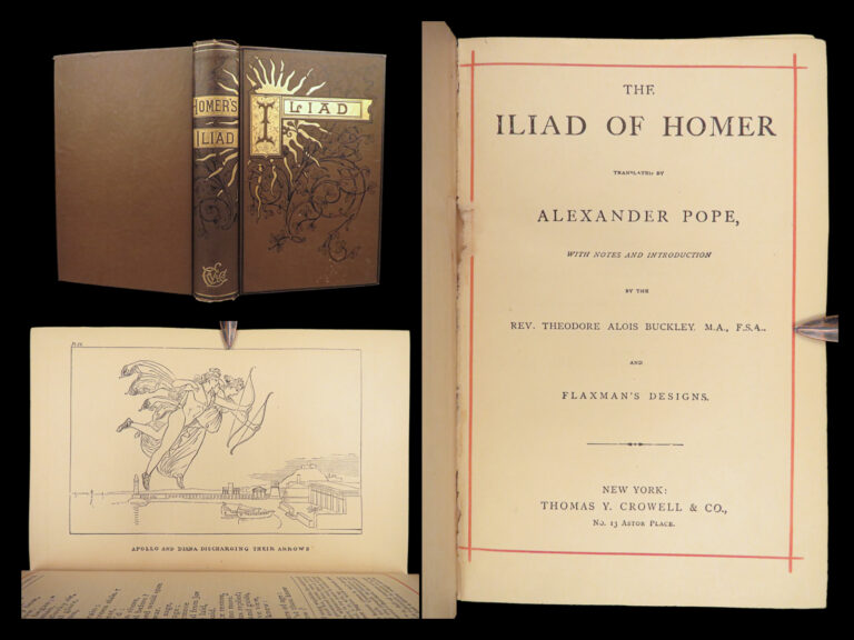 Image of The Iliad of Homer – Homer – ca. 1880 | Alexander Pope English, Flaxman Engravings