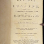 The History of England – David Hume – 1796 | 5 Vols, 13 Engraved Plates