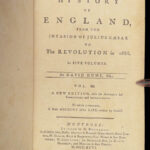 The History of England – David Hume – 1796 | 5 Vols, 13 Engraved Plates