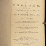 The History of England – David Hume – 1796 | 5 Vols, 13 Engraved Plates