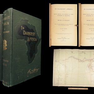 1890 In Darkest Africa by Henry Stanley – 1st edition | Emin Pasha Dr Livingstone