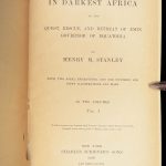 1890 In Darkest Africa by Henry Stanley – 1st edition | Emin Pasha Dr Livingstone