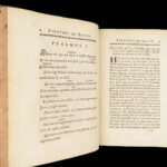 Interpretation des Pseaumes – de Choisy – 1687 | First Edition, Psalms & Commentary | Map of Israel