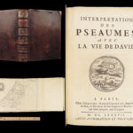 Interpretation des Pseaumes – de Choisy – 1687 | First Edition, Psalms & Commentary | Map of Israel