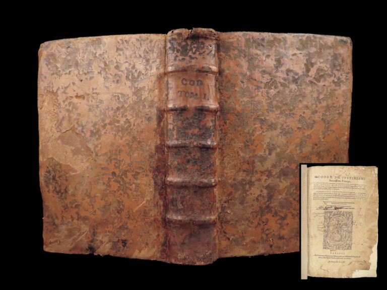 Image of Codex – Justinian – 1559 | Corpus Juris Civilis | Accursius & Contius Commentaries