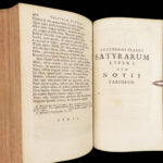D. Junii Juvenalis et Auli Persii Flacci Satyrae – Juvenal; Persius – 1671 | Satires with Schrevel Commentary