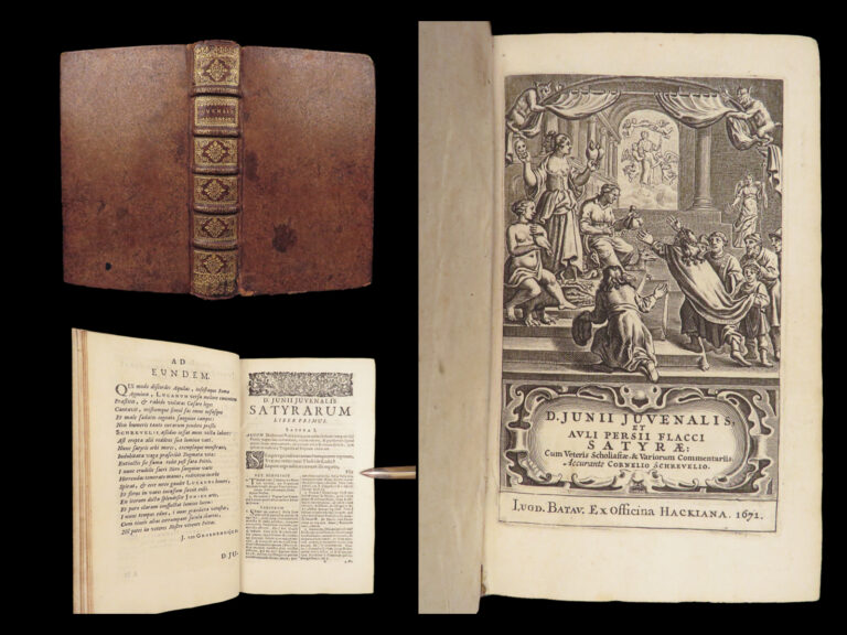 Image of D. Junii Juvenalis et Auli Persii Flacci Satyrae – Juvenal; Persius – 1671 | Satires with Schrevel Commentary