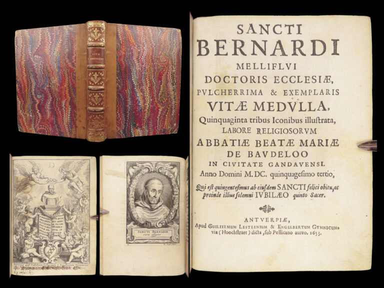 Image of Sancti Bernardi – Abbey of Baudeloo – 1653 | First Edition, 53 Engravings
