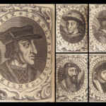 Histoire de France – Mezeray – 1682 | Portraits of Kings of France, 6v Set