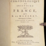 Histoire de France – Mezeray – 1682 | Portraits of Kings of France, 6v Set