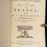 Histoire de France – Mezeray – 1682 | Portraits of Kings of France, 6v Set