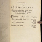 Histoire de France – Mezeray – 1682 | Portraits of Kings of France, 6v Set