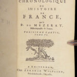 Histoire de France – Mezeray – 1682 | Portraits of Kings of France, 6v Set