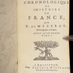 Histoire de France – Mezeray – 1682 | Portraits of Kings of France, 6v Set