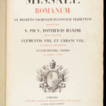 Missale Romanum – Catholic Church – 1854 | Maynooth College, Ireland Provenance