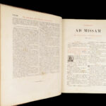 Missale Romanum – Catholic Church – 1854 | Maynooth College, Ireland Provenance