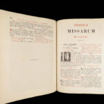 Missale Romanum – Catholic Church – 1854 | Maynooth College, Ireland Provenance