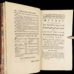 Oeuvres… De l’esprit des loix – Montesquieu – 1769 | 4 Vol Set, Banned Book