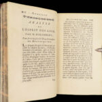 Oeuvres… De l’esprit des loix – Montesquieu – 1769 | 4 Vol Set, Banned Book