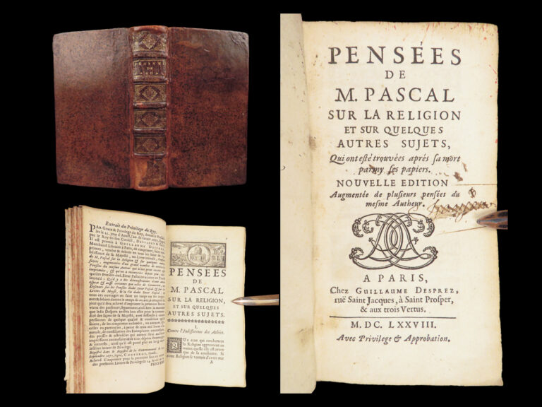 Image of Pensées – Blaise Pascal – 1678 | Discourse on Pascal by Filleau de Chaise