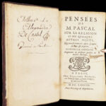 Pensées – Blaise Pascal – 1678 | Discourse on Pascal by Filleau de Chaise