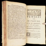 Pensées – Blaise Pascal – 1678 | Discourse on Pascal by Filleau de Chaise