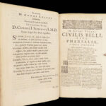 De Bello Civili – Lucan – 1658 | Pharsalia with Folding Map & Grotius Commentary