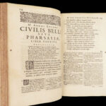 De Bello Civili – Lucan – 1658 | Pharsalia with Folding Map & Grotius Commentary