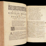 De Bello Civili – Lucan – 1658 | Pharsalia with Folding Map & Grotius Commentary