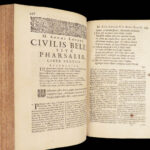 De Bello Civili – Lucan – 1658 | Pharsalia with Folding Map & Grotius Commentary