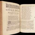 De Bello Civili – Lucan – 1658 | Pharsalia with Folding Map & Grotius Commentary