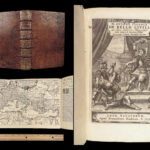 De Bello Civili – Lucan – 1658 | Pharsalia with Folding Map & Grotius Commentary