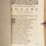 De Bello Civili – Lucan – 1658 | Pharsalia with Folding Map & Grotius Commentary