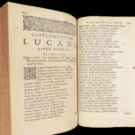 De Bello Civili – Lucan – 1658 | Pharsalia with Folding Map & Grotius Commentary