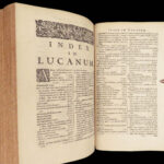 De Bello Civili – Lucan – 1658 | Pharsalia with Folding Map & Grotius Commentary