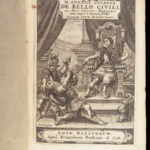 De Bello Civili – Lucan – 1658 | Pharsalia with Folding Map & Grotius Commentary
