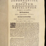 Placcaeten – Johannes Baptista Christyn – 1664 | Habsburg Netherlands Law | Folio