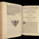 Placcaeten – Johannes Baptista Christyn – 1664 | Habsburg Netherlands Law | Folio