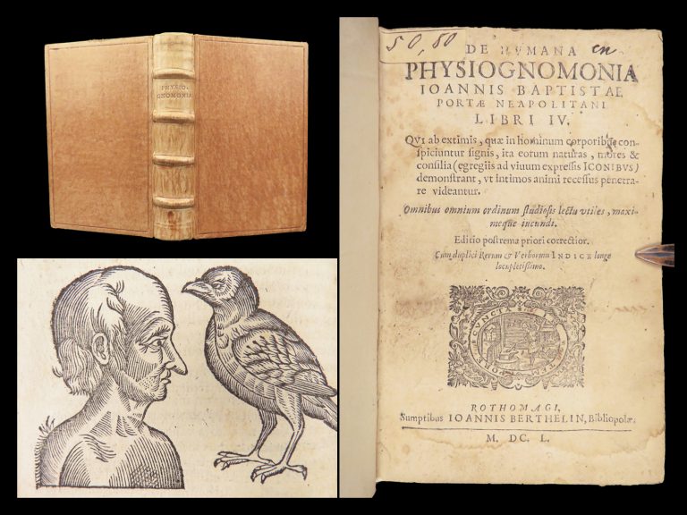 Image of De humana Physiognomonia – Della Porta – 1650 | Illustrated, Fine Binding