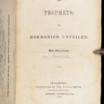 The Prophets, or, Mormonism Unveiled – Orvilla S. Belisle – 1855 | First Edition, Anti-Polygamy Novel
