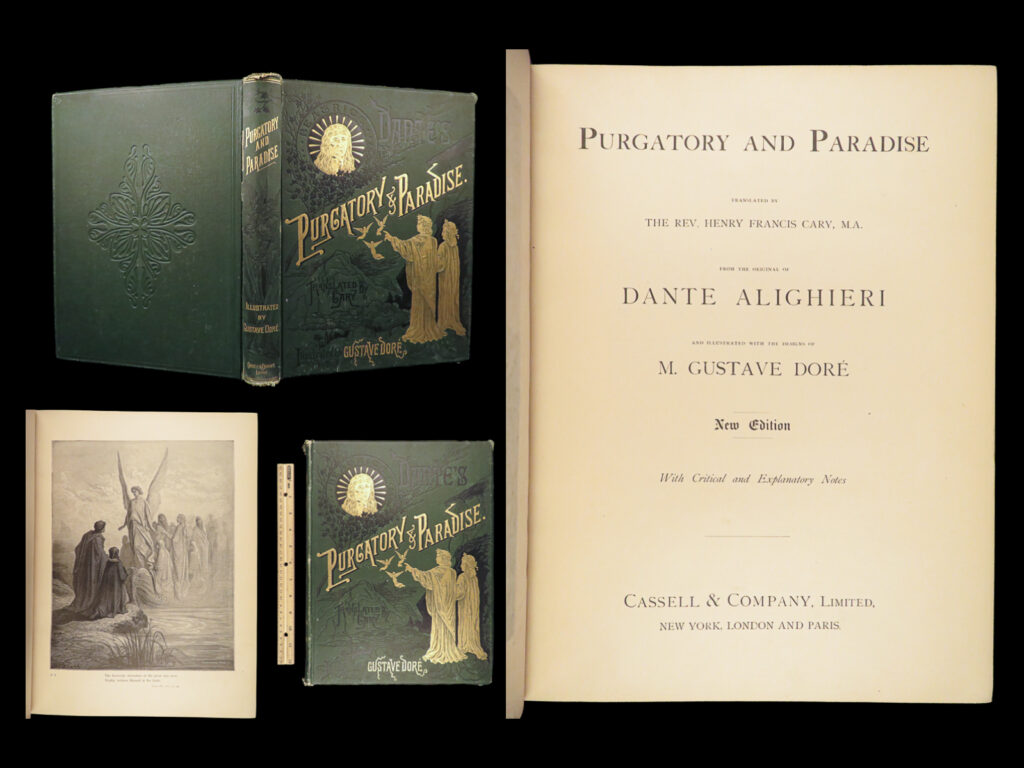 Purgatory and paradise – dante – c. 1890 | gustave dore illustrated folio | victorian folio edition of dante’s purgatory and paradise, published by cassell circa 1890, with 60 engraved plates by gustave doré and translation by henry francis cary.