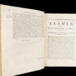 1740 Examen – Roger North | Defense of King Charles II, England Popish Plot