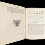1740 Examen – Roger North | Defense of King Charles II, England Popish Plot