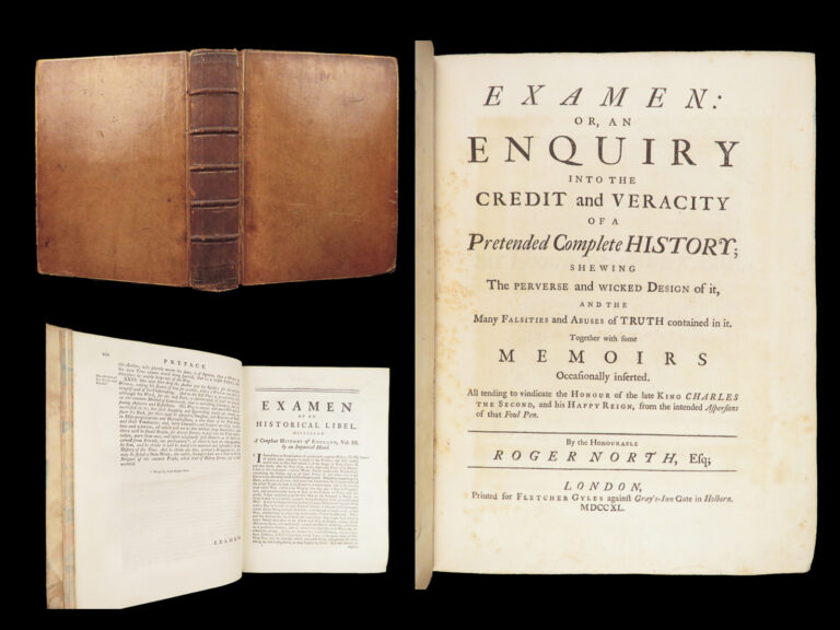 Image of 1740 Examen – Roger North | Defense of King Charles II, England Popish Plot